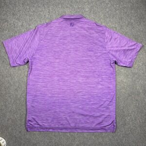 FootJoy Mens XL Purple Space Dye Polo Shirt Napa Valley Country Club Golf FJ